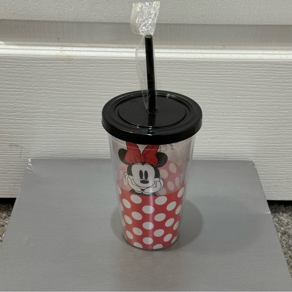 Brand New Disney Minnie Mouse Travel Cup/Tumbler with Straw- $17
